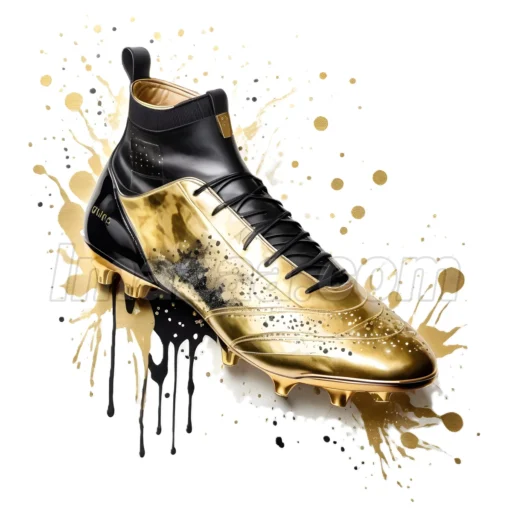 15 Premium Watercolor Soccer Boot Illustrations Bundle