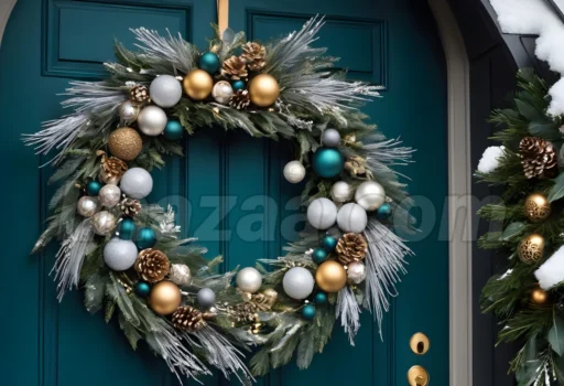 Elegant Christmas Door Wreath