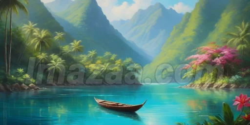 Tropical Paradise Lagoon