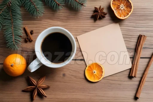 Winter Workspace Flatlay