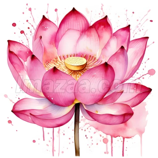 Pack of 10 Different Colored Flowers Watercolor Floral Clipart Set